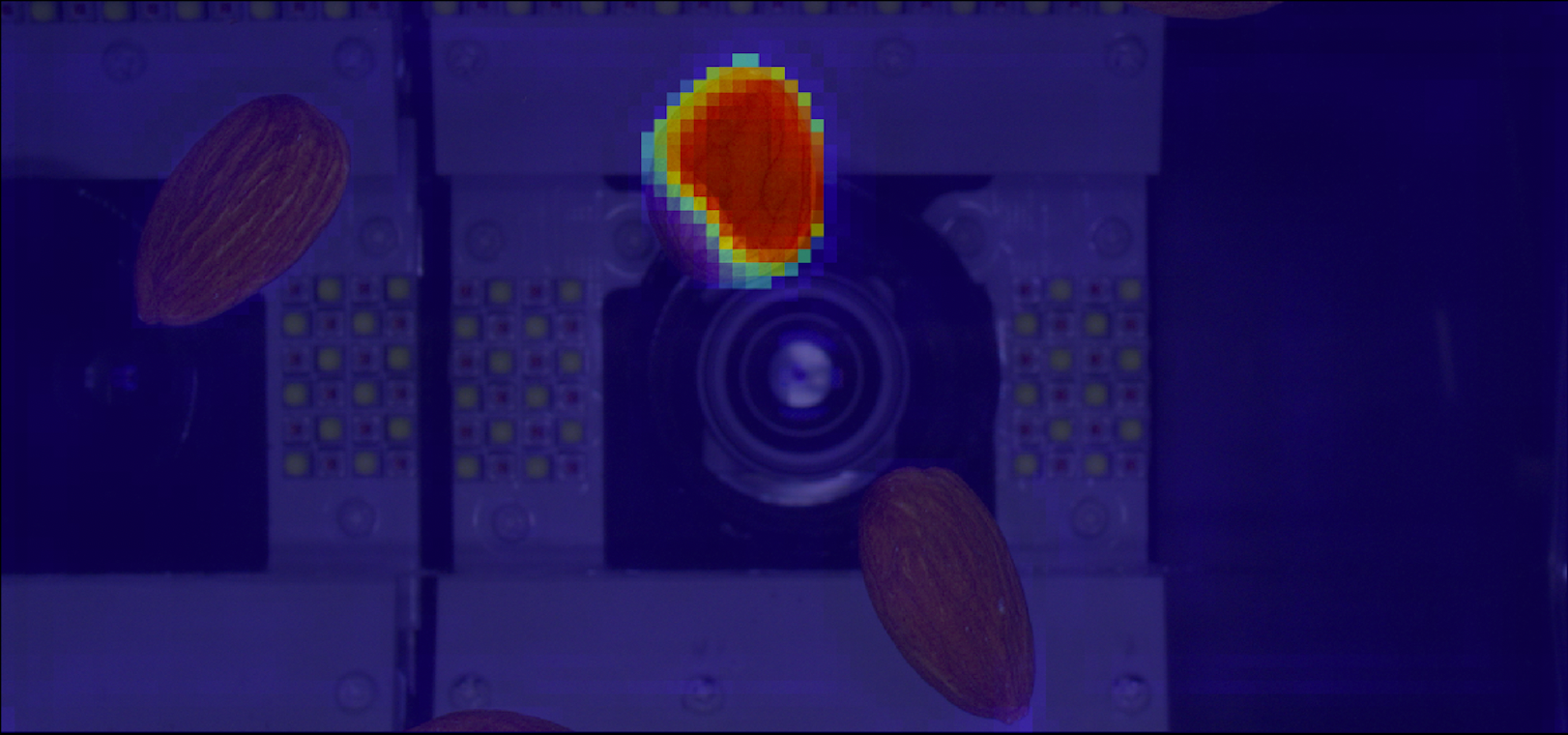 形状不良(ダブル)。AIヒートマップ画像。