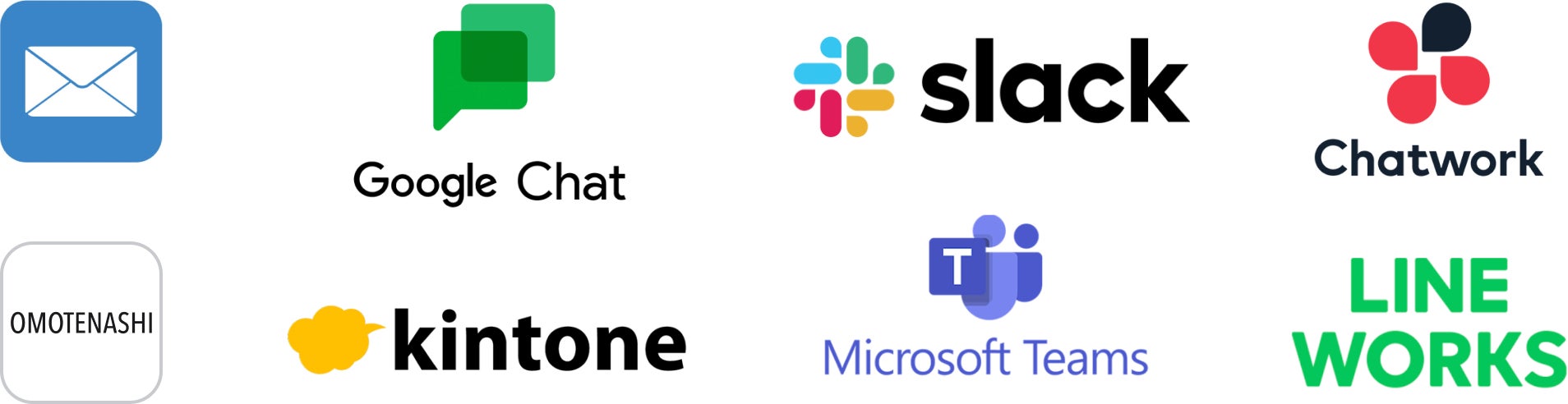 「talkappi」と連携する8つの即時通知チャネル