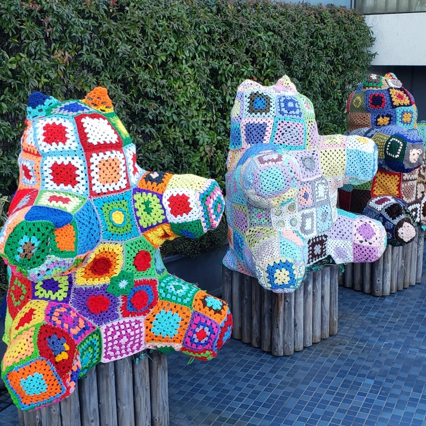 西武池袋本店屋上のヤーンボミング