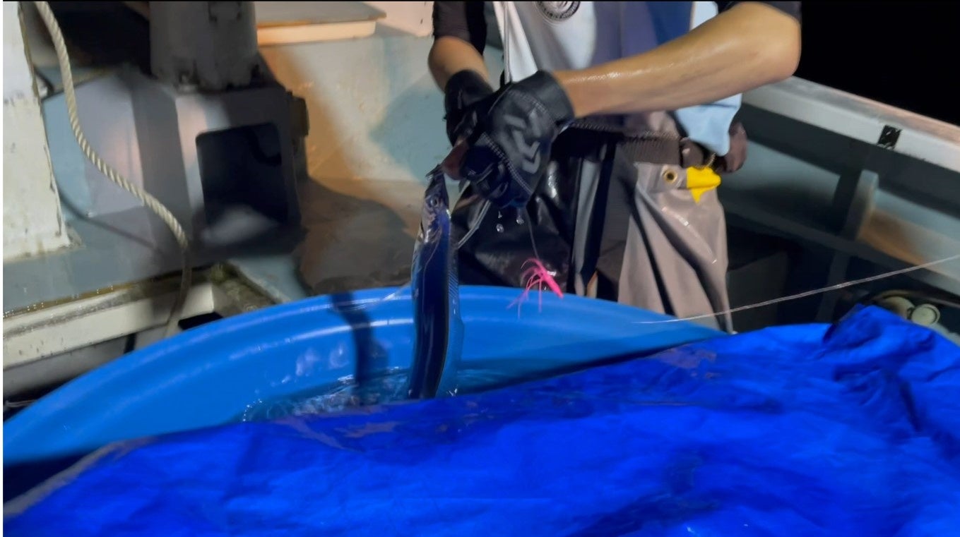 素早く針を外す