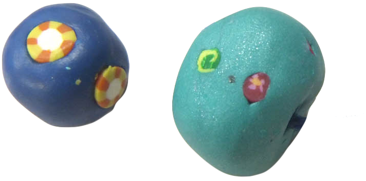 トンボ玉制作例