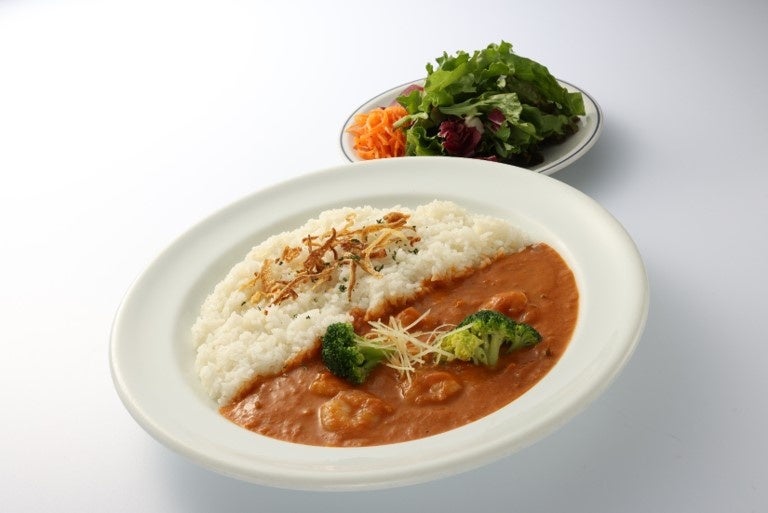海老のアーモンドミルクカレー(サラダ付き)1,350円