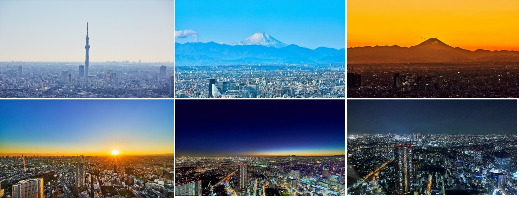 ■てんぼうの丘方面から見ることができる景色（南側）