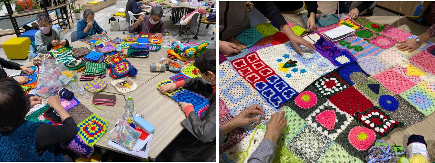 つなぎ合わせワークショップの様子