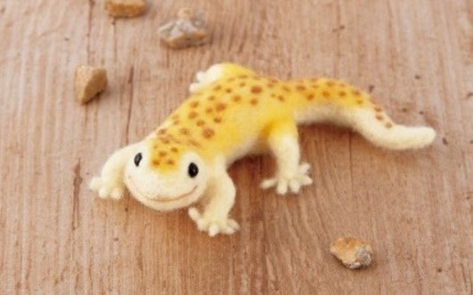ニードルフェルトでつくるヒョウモントカゲモドキ(792円)