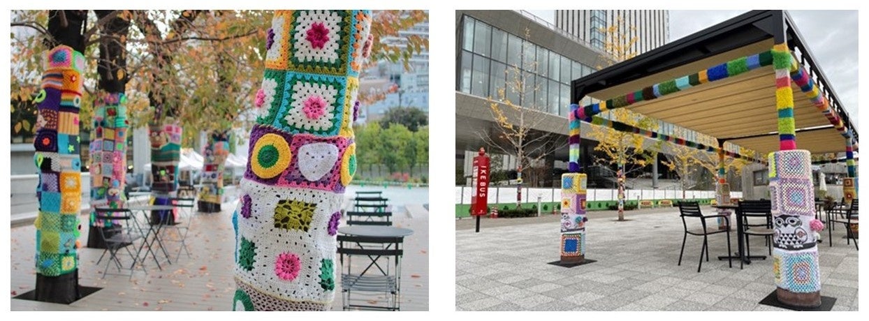 公共空間など池袋エリアの8拠点を舞台に編みもので公園の木々・建物を飾る 「としま編んでつなぐまちアート2023」【モチーフ制作9月～・アート展示12月～】