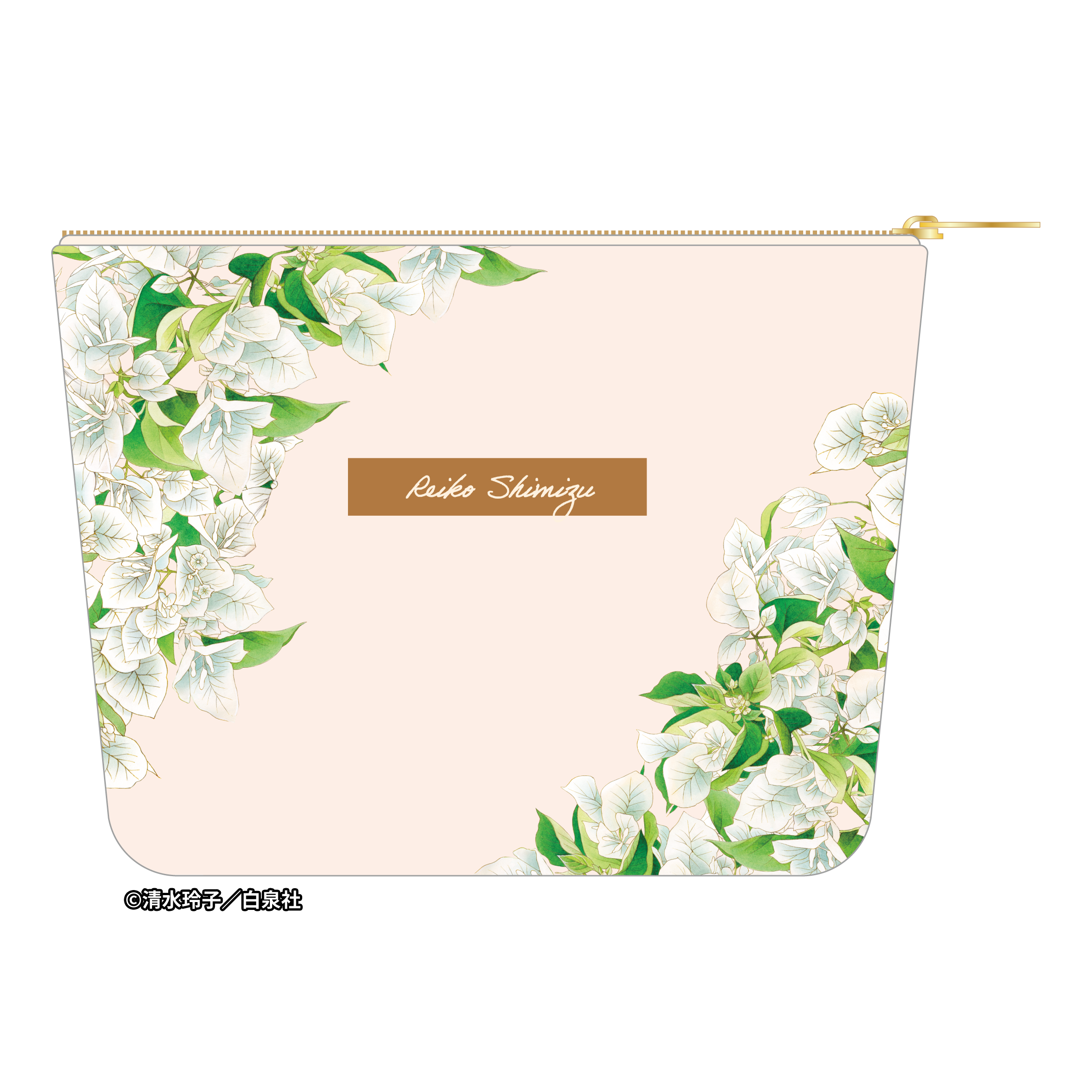 『秘密-トップ・シークレット-』で描かれた花をモチーフとしたポーチ　1,800円（税込）