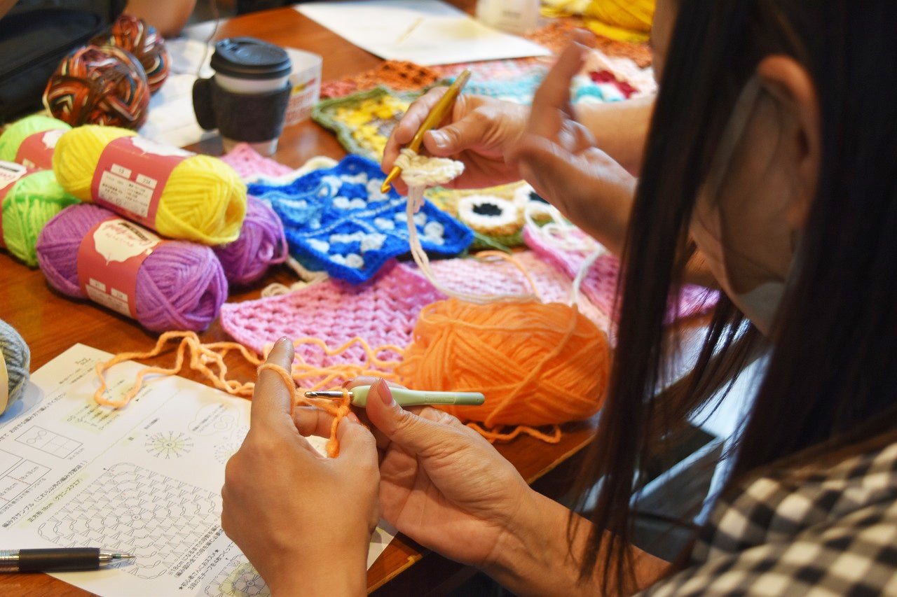 モチーフづくりの様子