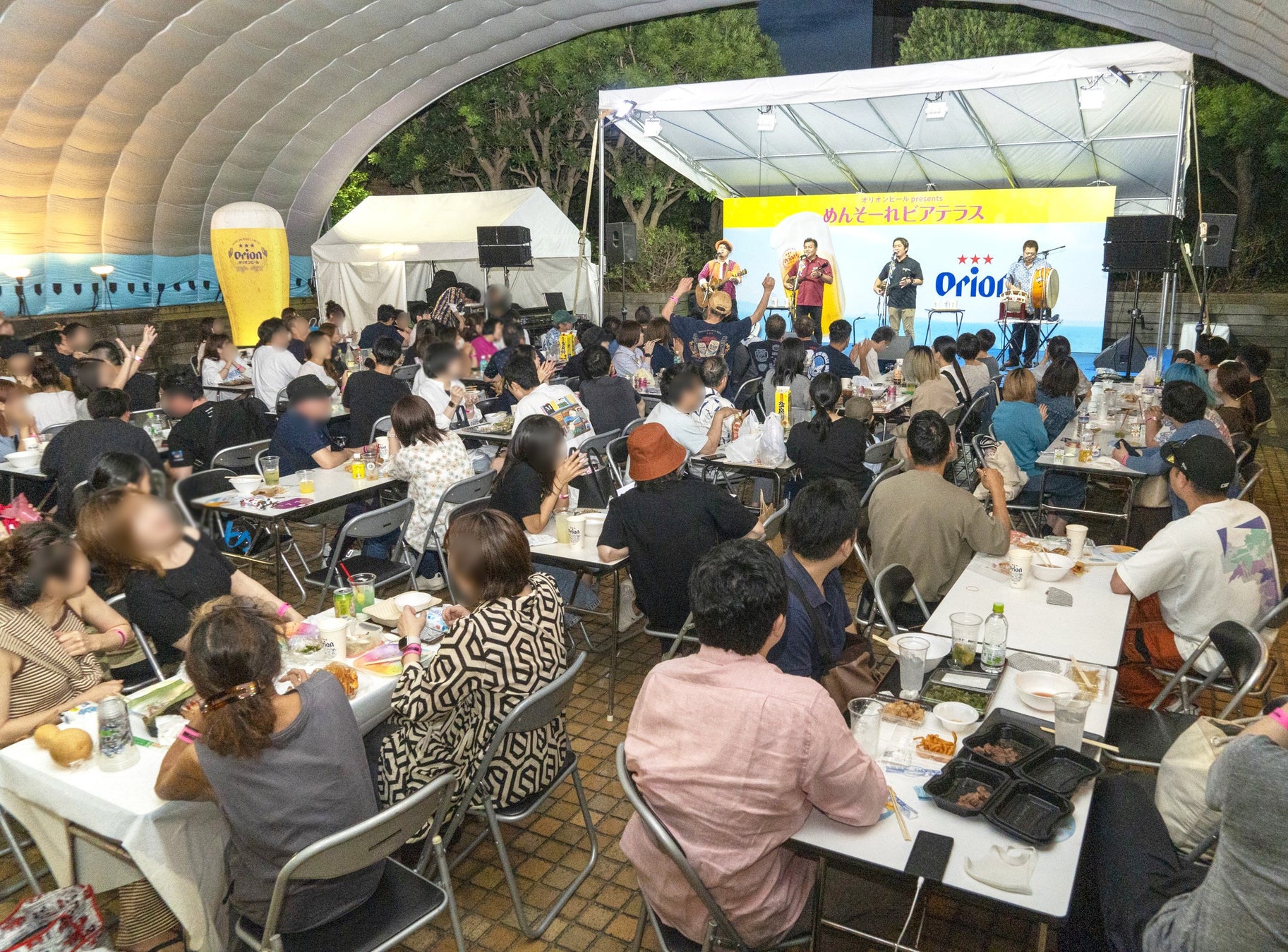 昨年のめんそーれビアテラスの様子