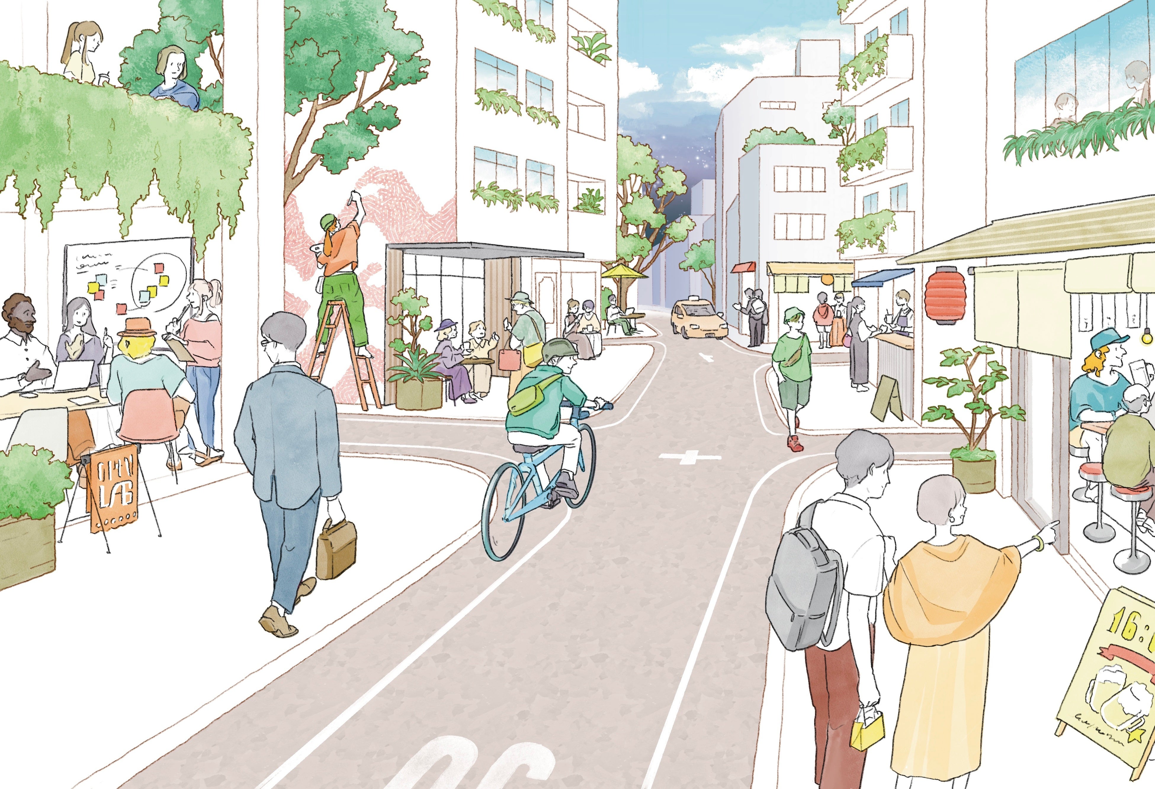 将来の池袋のまちで描きたいシーン