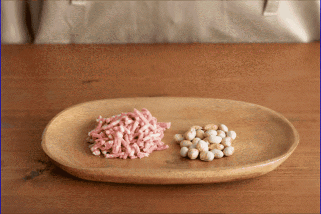 ※植物肉と和牛の比率のイメージ