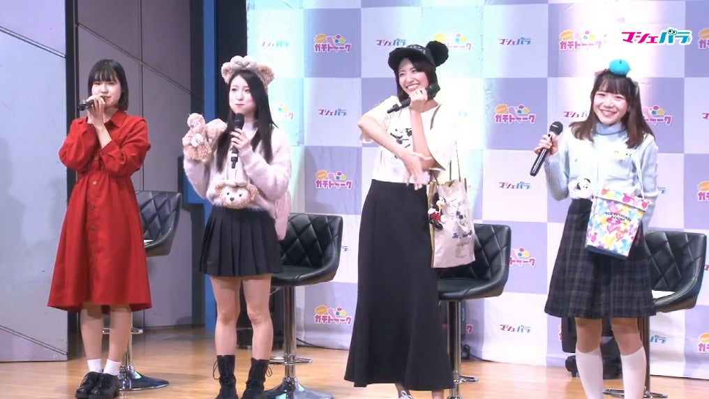 （左から）春沢リリな、上原りせ、水谷彩咲、夢乃なこ