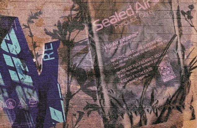 《雑草のポートレートおよび都市の地質学(ddubbed version 3)》アルミ複合板、UVインクジェットプリント 420×630mm 2022