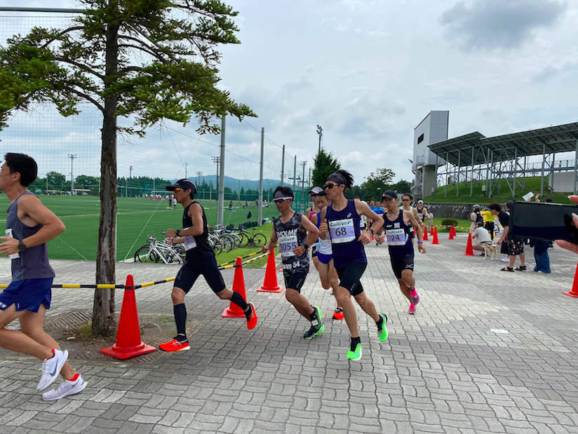 東北希望の襷マラソン、第1回「北上大会」の様子