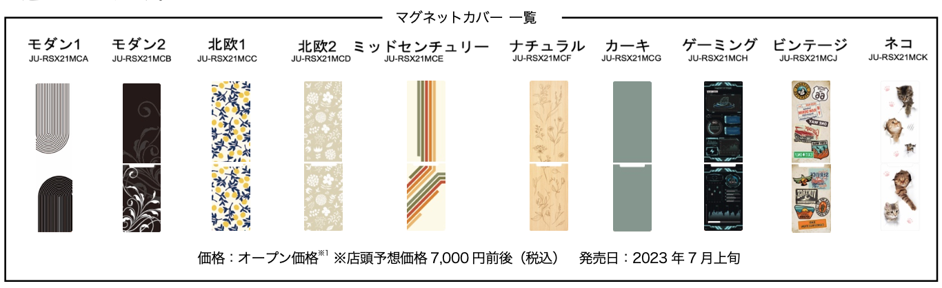 ハイアール、幅約45㎝のスリムボディで壁際にフィット設置が可能な208L