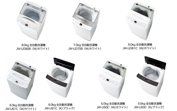 ハイアール、インテリア性と使いやすさはそのままに、節水性能を高め ハイアール、インテリア性と使いやすさはそのままに、節水性能を高め