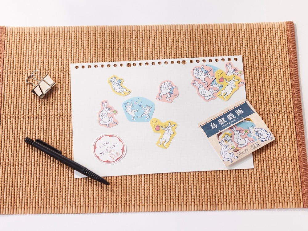 鳥獣戯画フレークシール