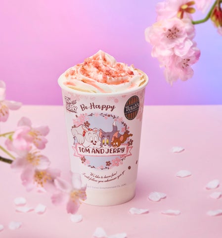 タリーズコーヒー×トムとジェリーのコラボレーションが2月7日から開始!桜をテーマにしたドリンクやフードを提供 タリーズコーヒー×トムとジェリーのコラボレーションが2月7日から開始!桜をテーマにしたドリンクやフードを提供