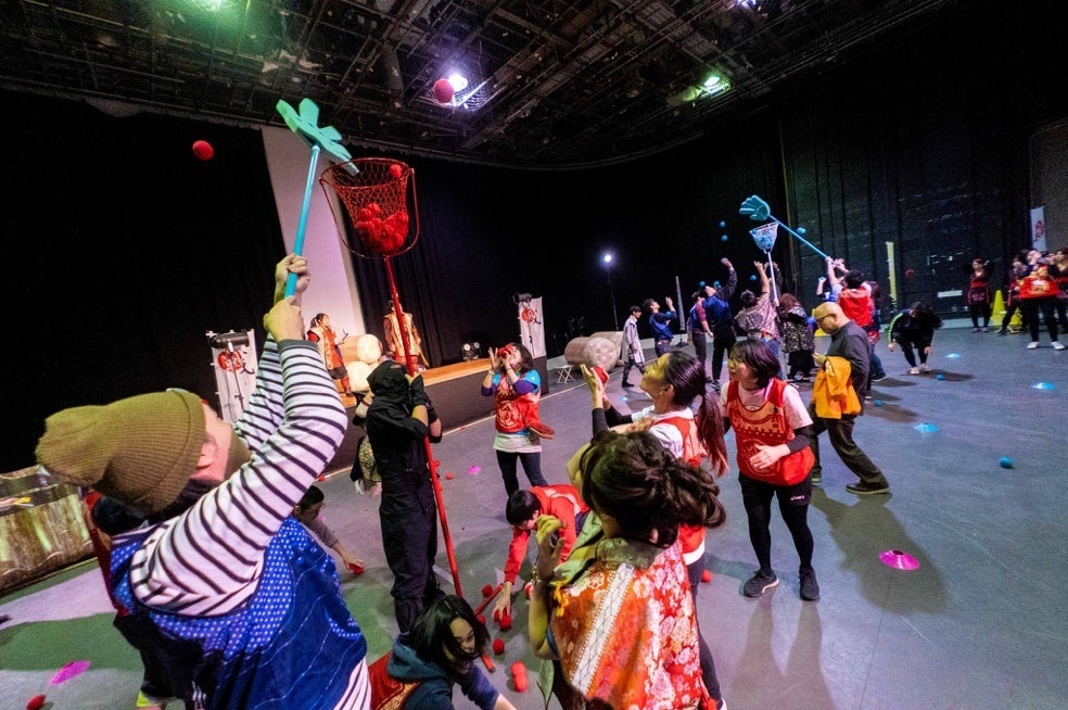 運動会「お邪魔玉入れ」