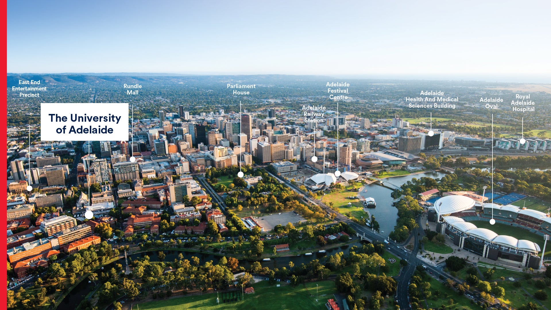 アデレード大学の位置
