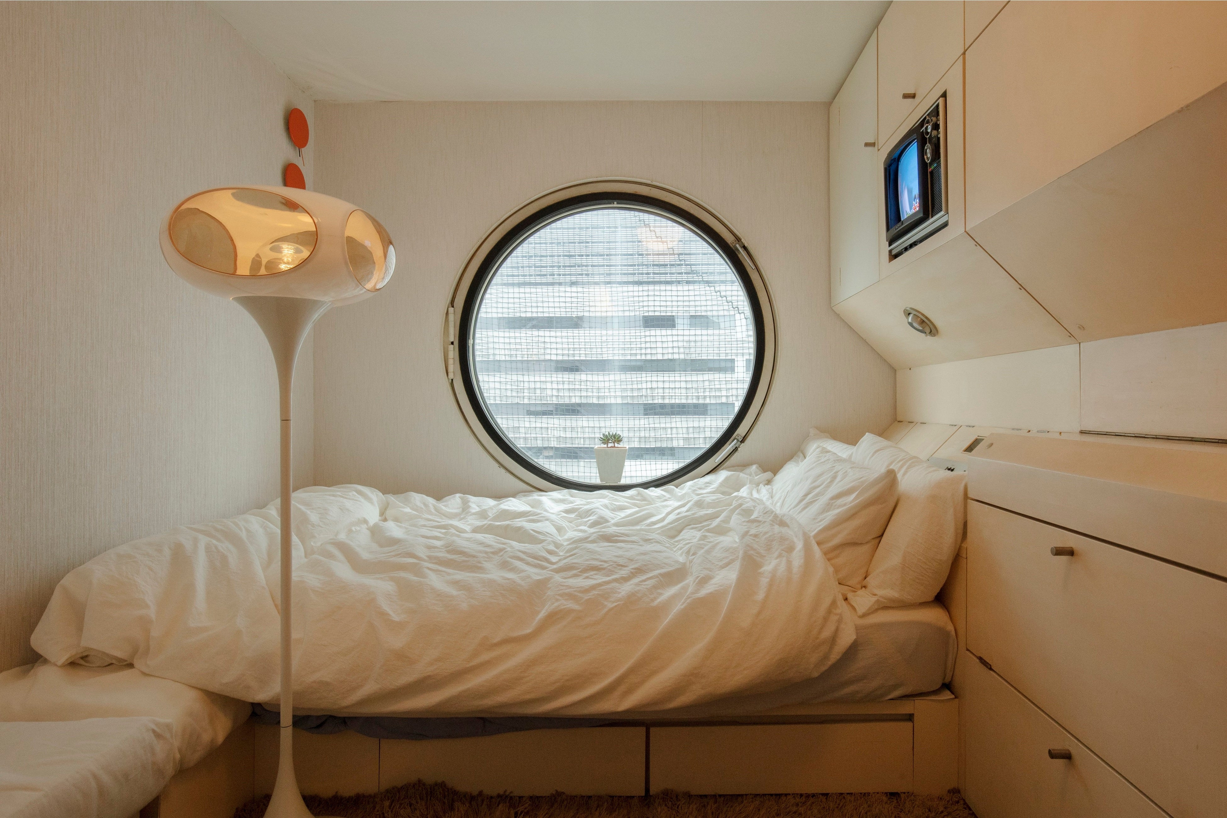 オリジナルの内装が残るカプセル