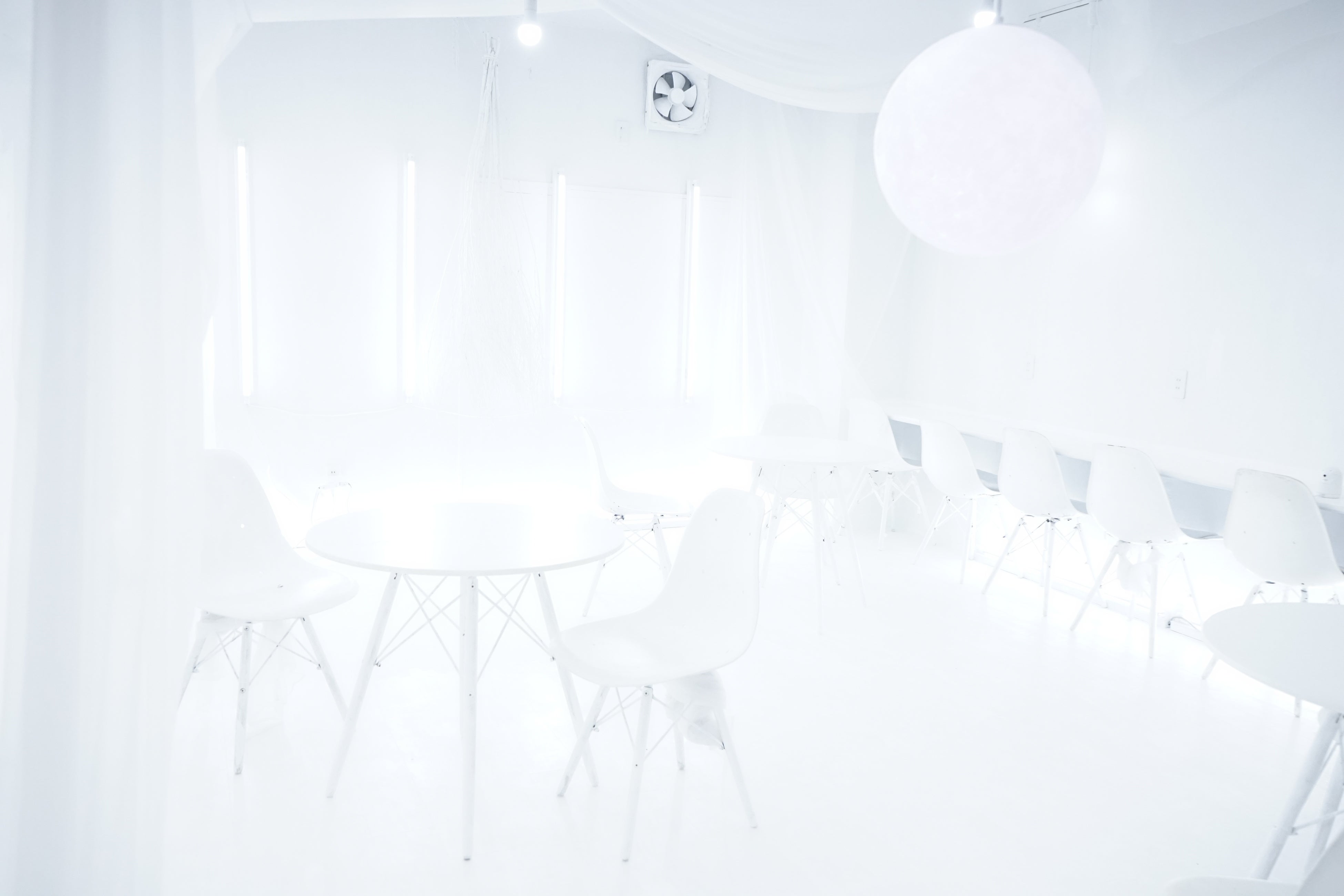 白以外の一切の色を排除した光の空間