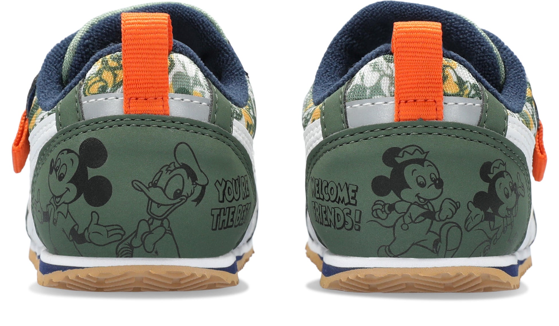 カーキ×ホワイト