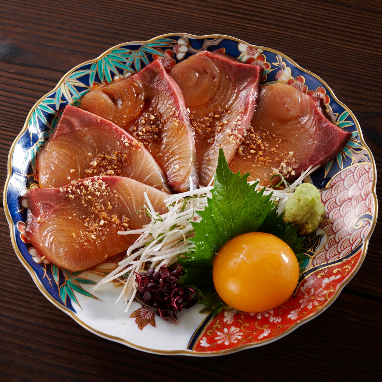 かぼすブリの昆布〆りゅうきゅう　1,300円