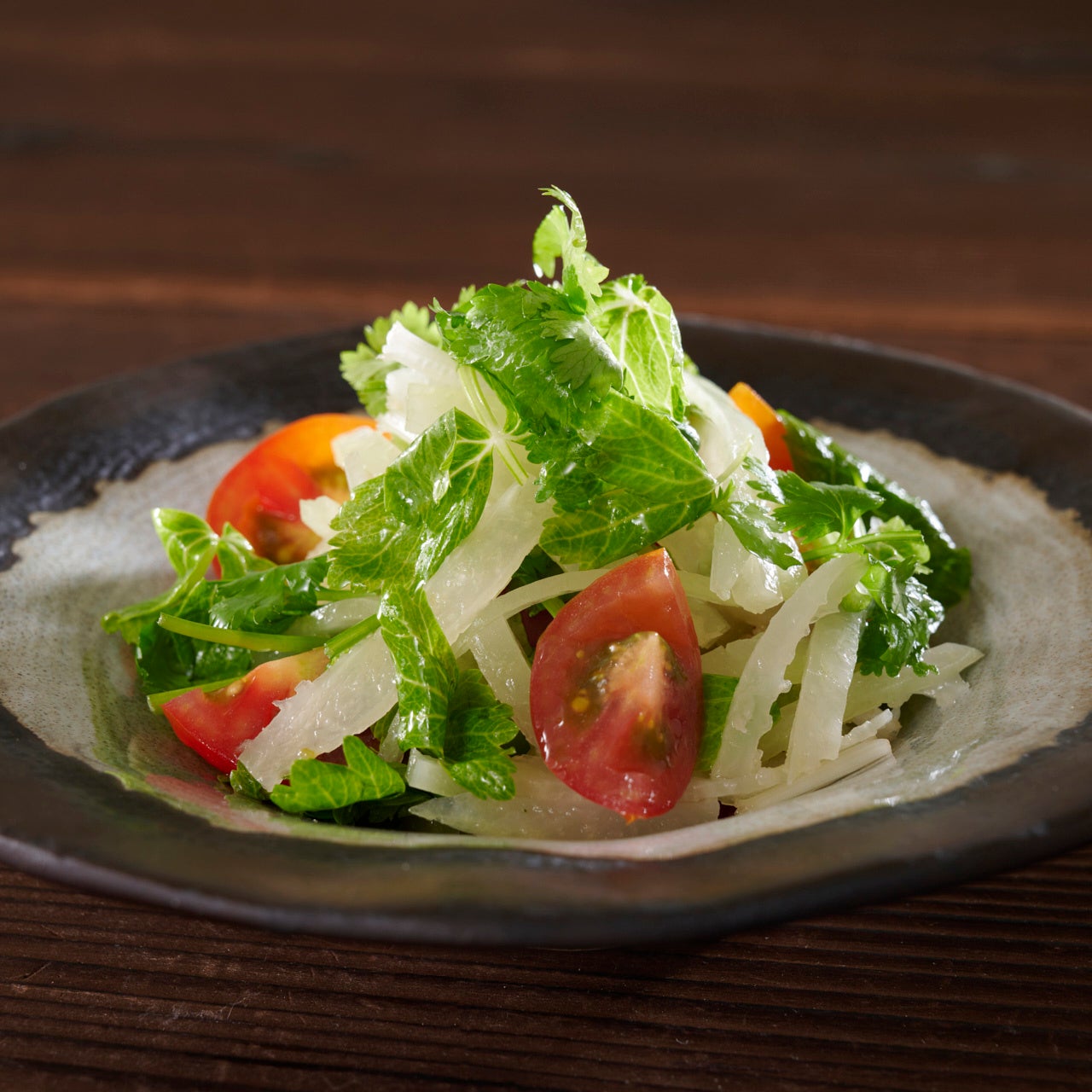 青パパイヤとパクチーのサラダ