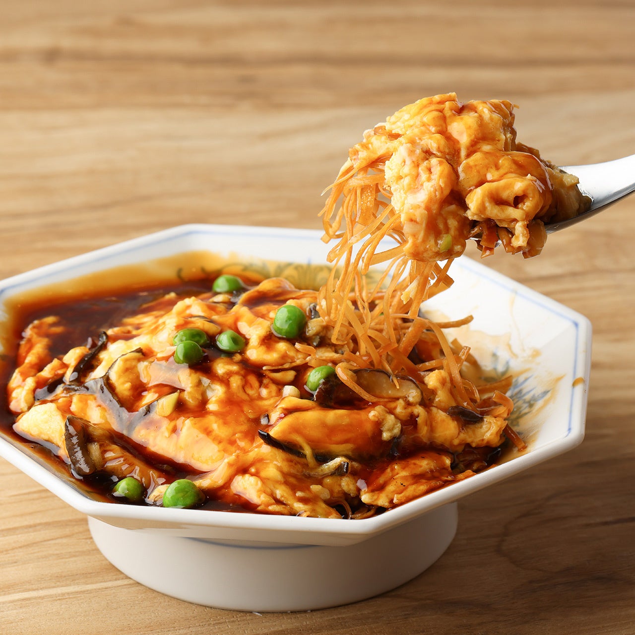 ~ふわふわ食感~天津玉子 黒酢餡