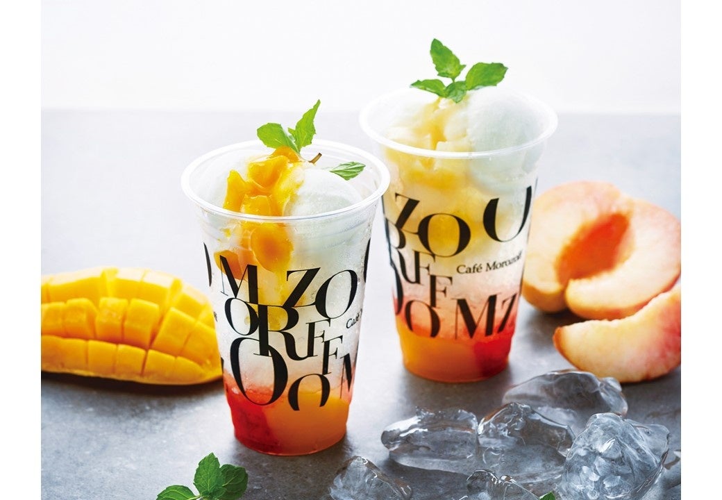「フローズンパフェ（白桃・マンゴー） 」価格：825円（本体価格：750円）
