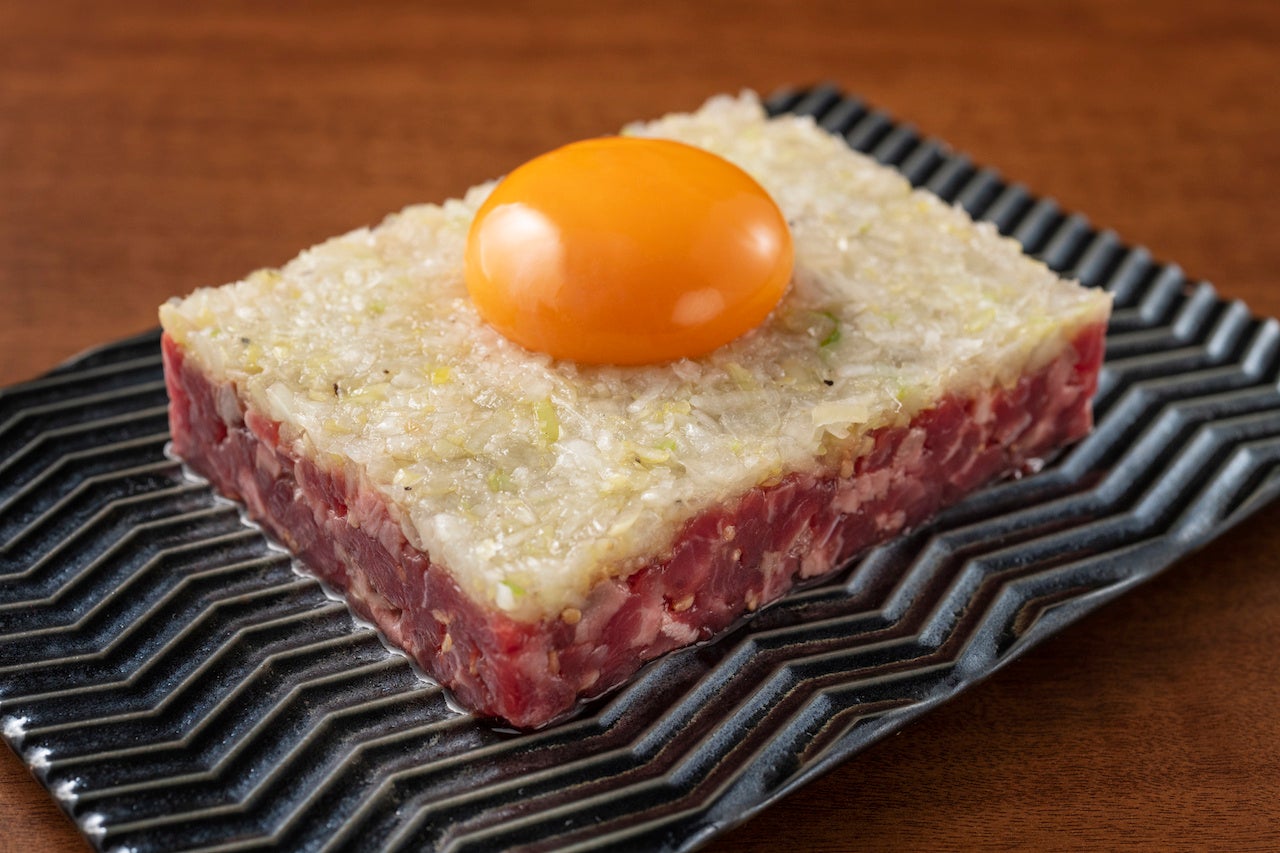 生ラムねぎ塩ユッケ