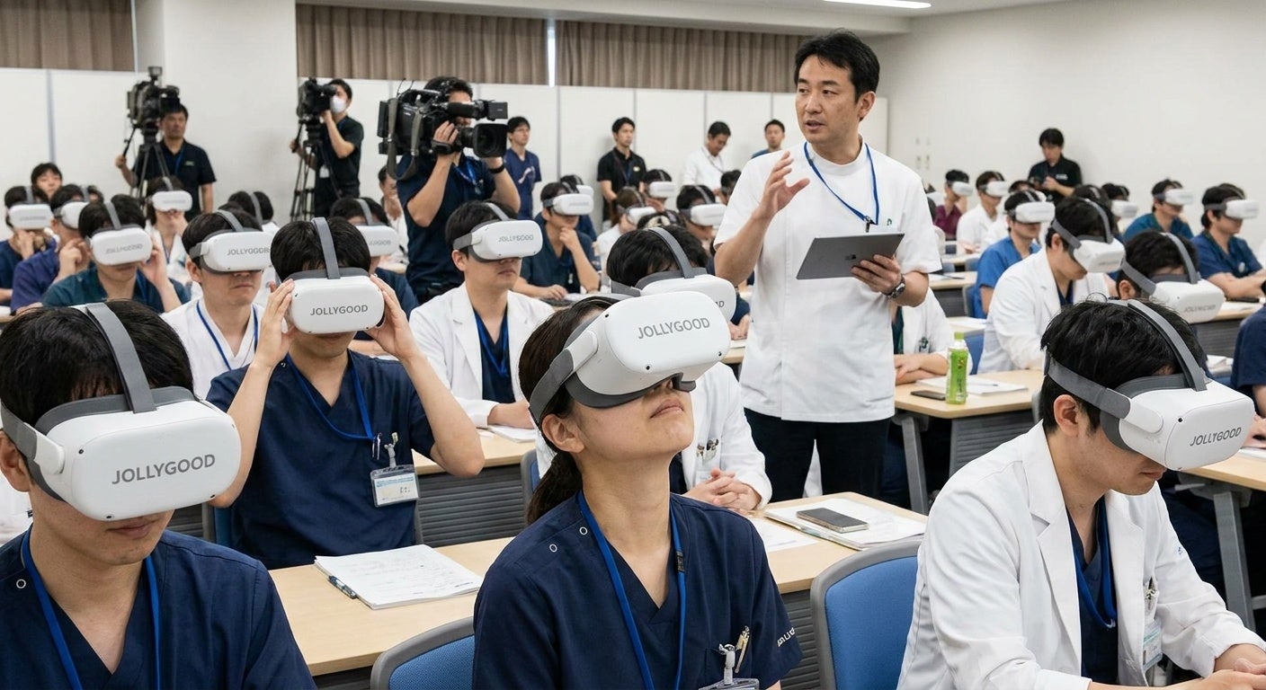 カテ室のチーム医療をVR実習!ジョリーグッドとCVITが共同開発、7/16〜18開催「CVIT2026」にてVRビデオライブを連日開催!
