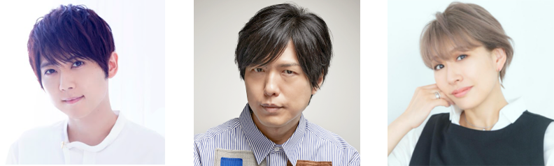 左から、エレンCV：梶裕貴さん、リヴァイCV：神谷浩史さん、ハンジCV：朴璐美さん