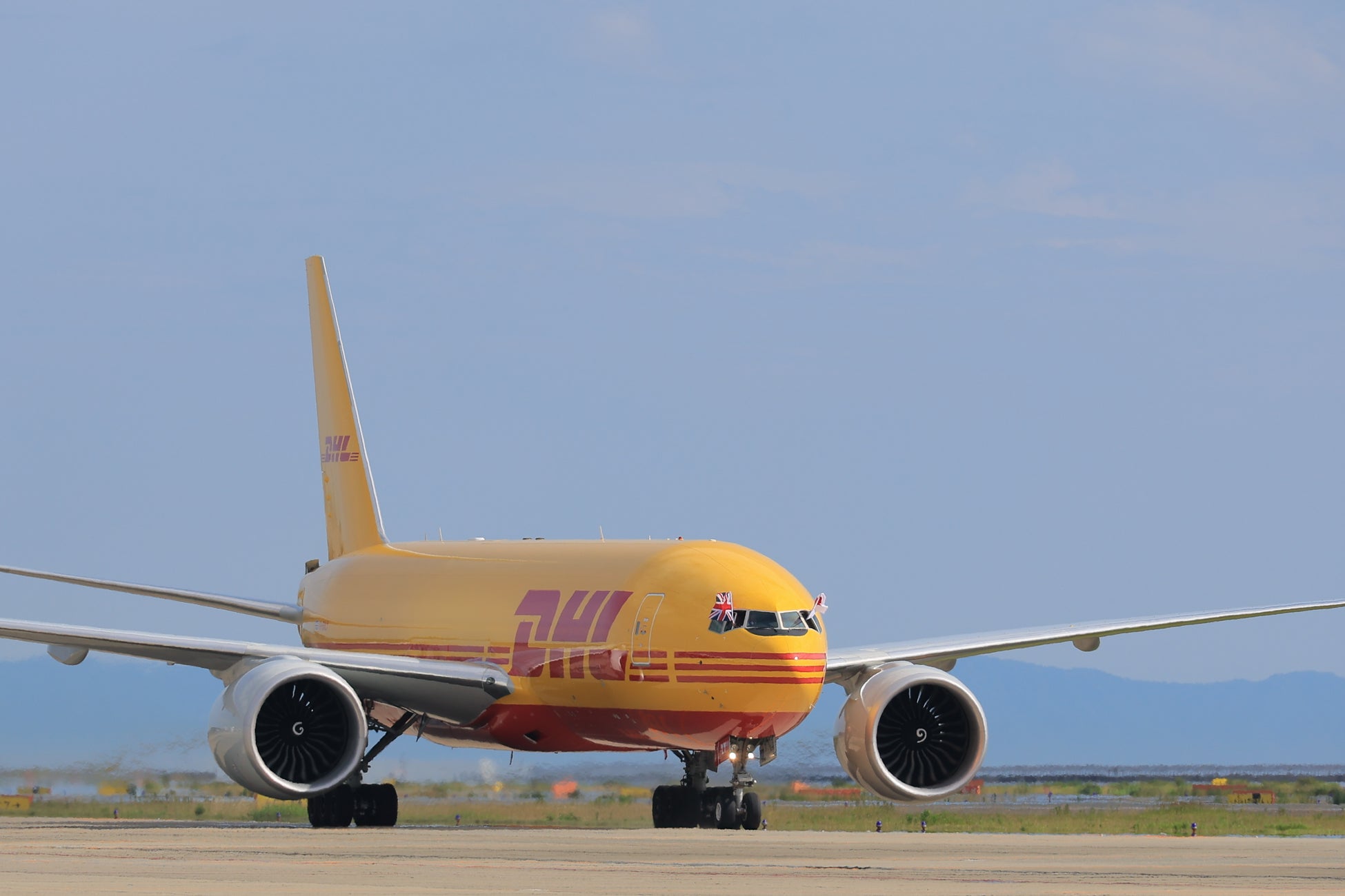 6月26日(日)に到着したDHLエア貨物機はアジア圏への初就航となる