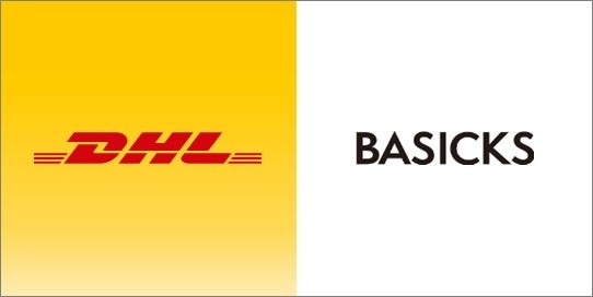 DHL x BASICKSロゴ