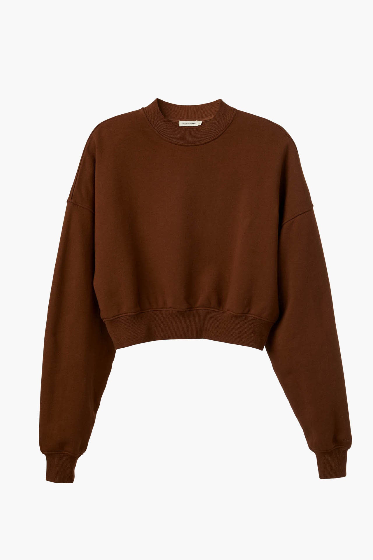 Cropped Mock Neck Crew Sweat ¥13,200