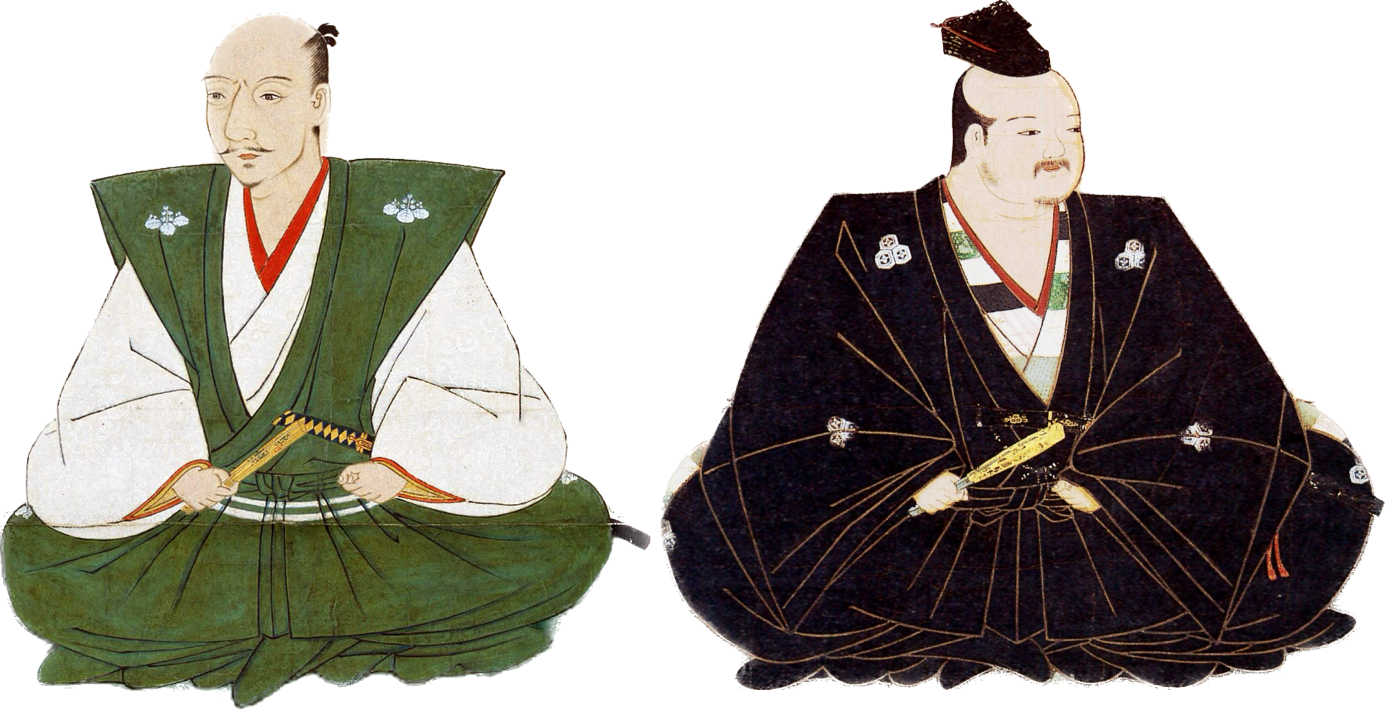 織田信長（長興寺 蔵）　　　　　　　　　　　　　　　　　　　　　　　　浅井長政（高野山持明院 蔵）