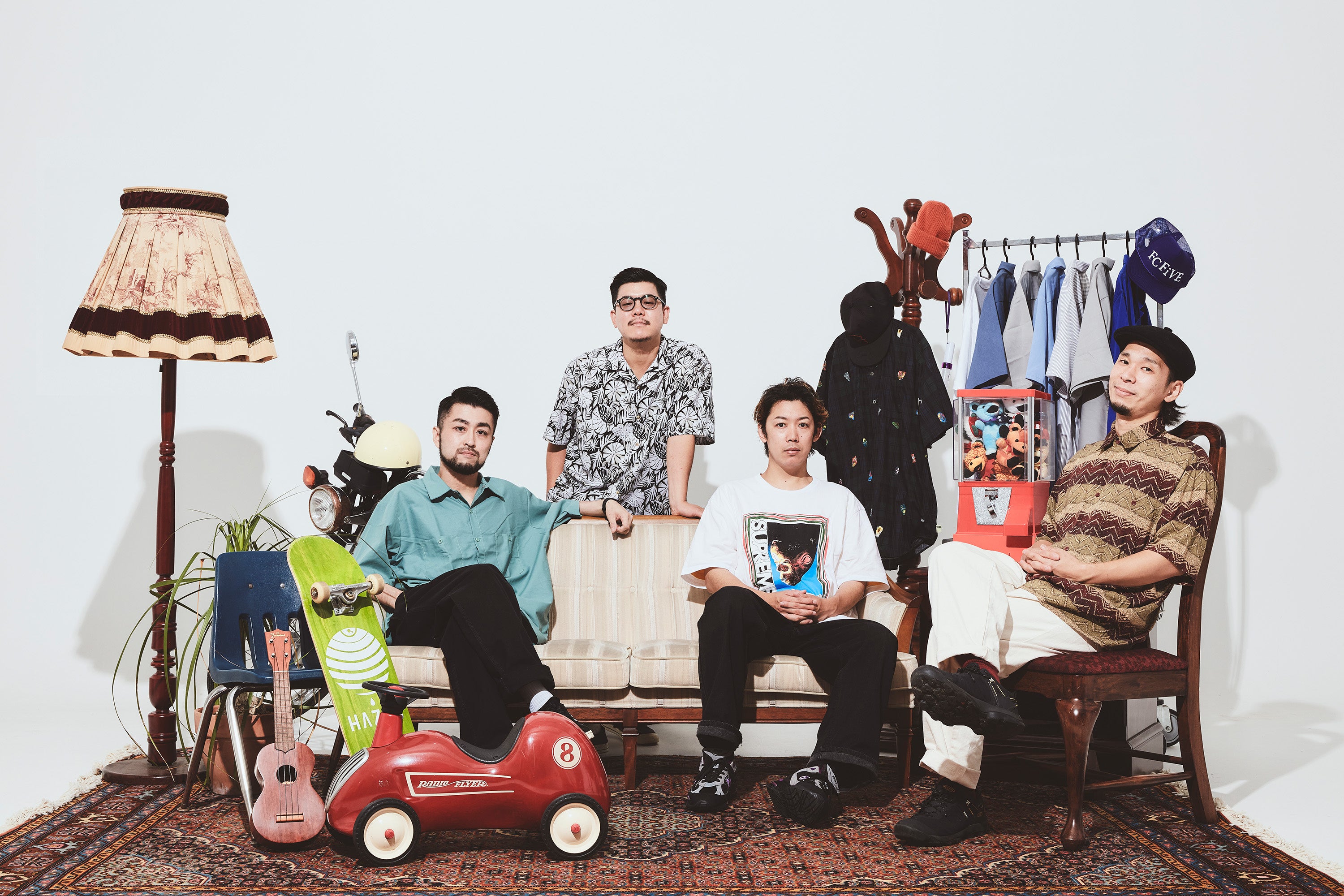 （左から）小原“Beatsoldier”壮史(ds)／磯野くん(vo, g) ／キイチ(g)／スズキ シンゴ(b)