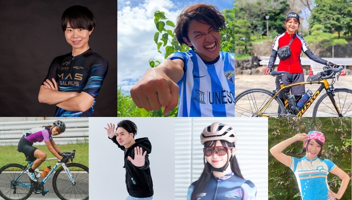 上段左から まさ／高倉正善、和泉朝陽、アヤ、下段左からShno・篠、AD藤本、あちゃんあかり、おかずちゃん