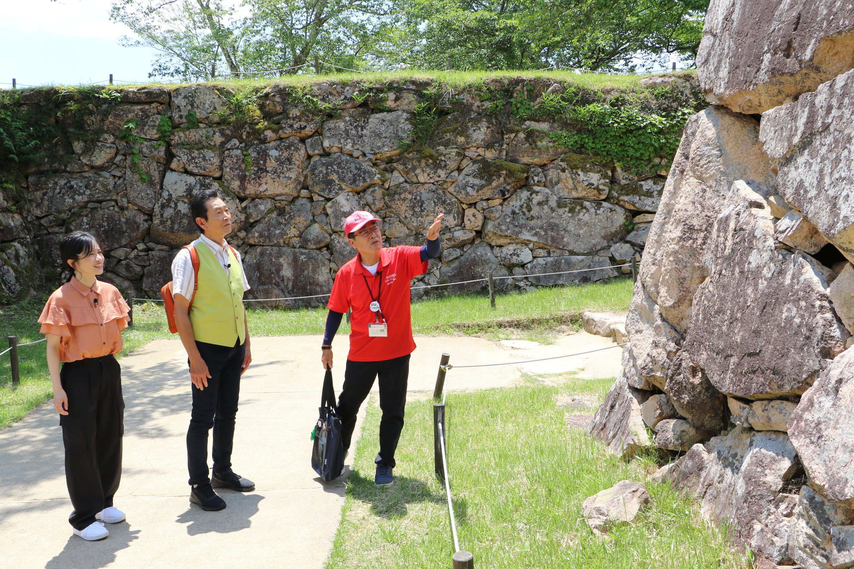 当時の石垣がほぼそのままの状態で残る「竹田城跡」