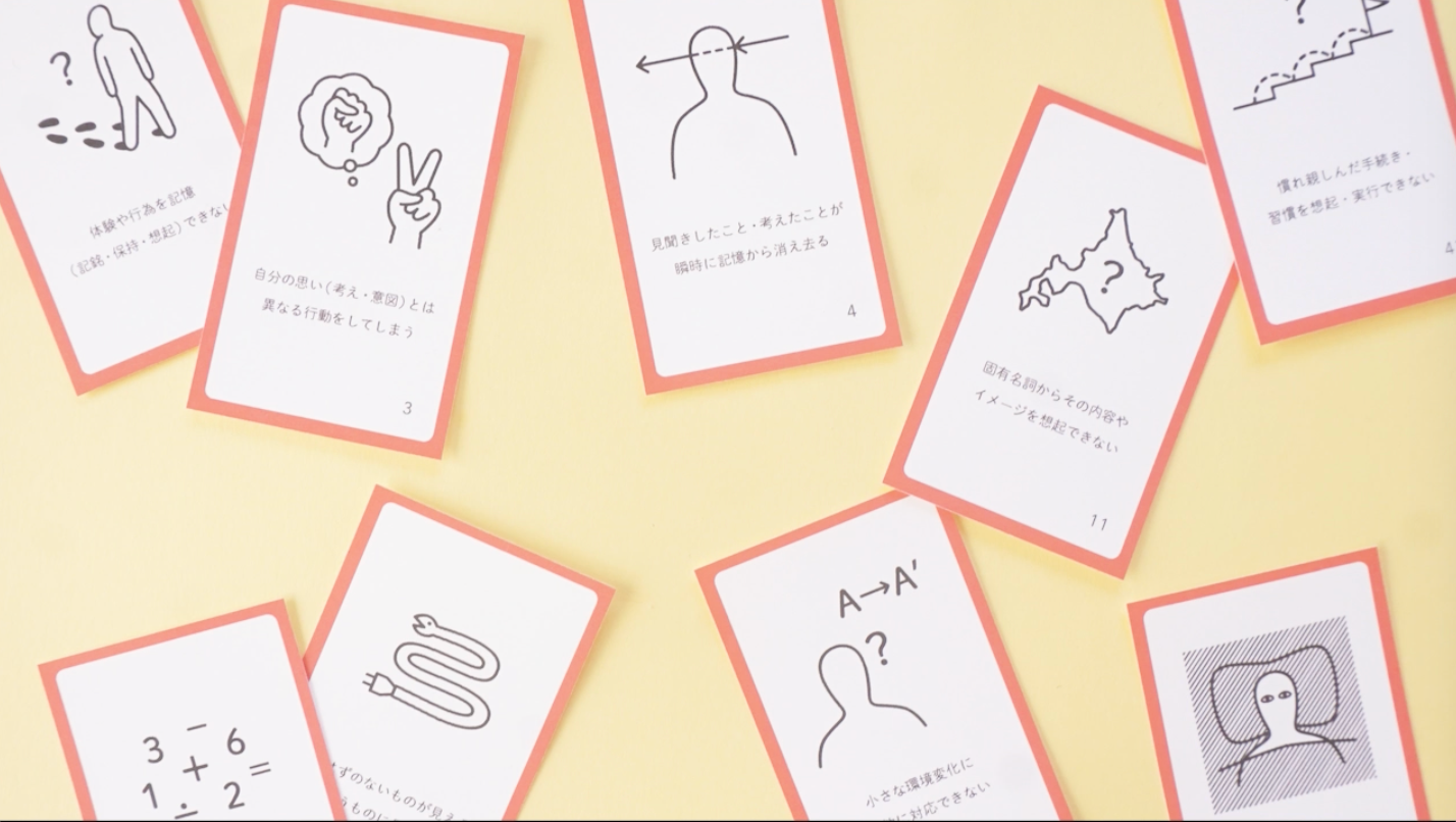 ワークショップで使用する認知機能障害カード