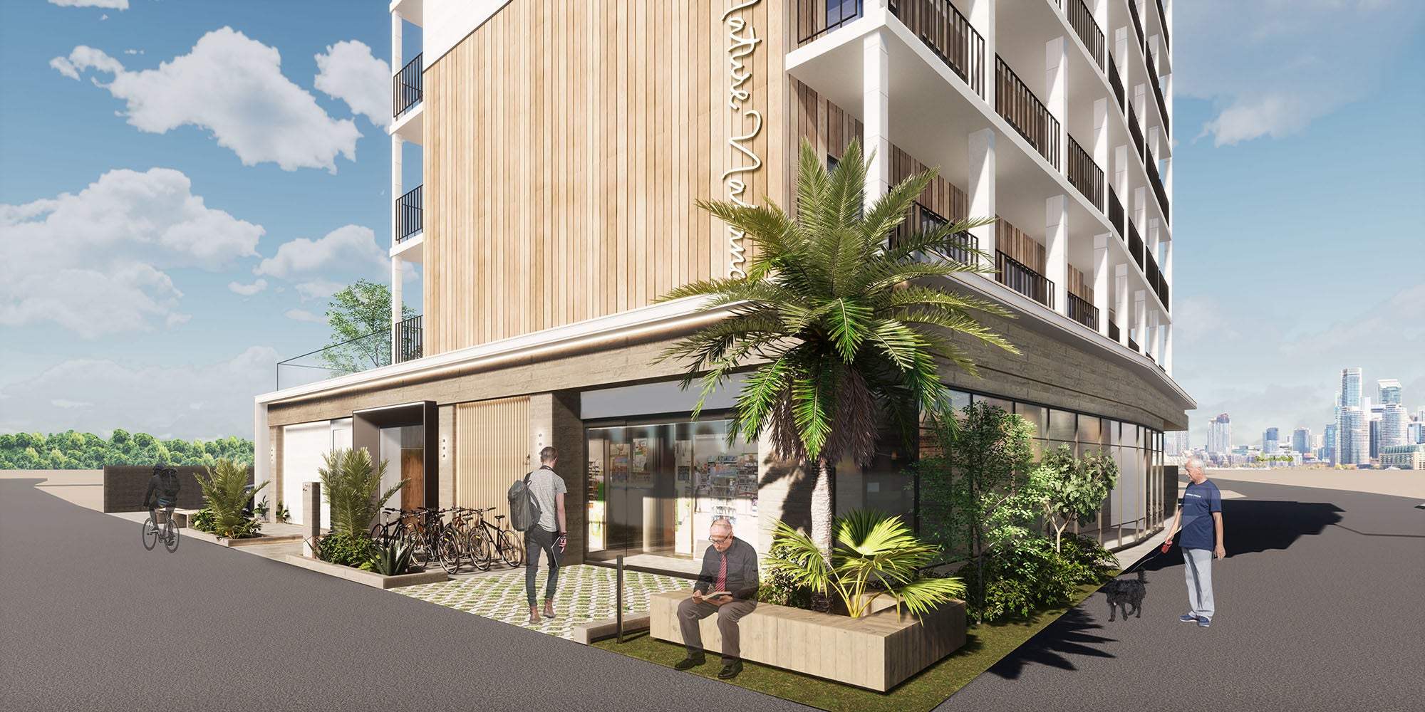 アルテシモ中野（仮称）外観イメージ画像 (掲載の完成予想図は図面をもとに描いたもので実際のものとは多少異なります)