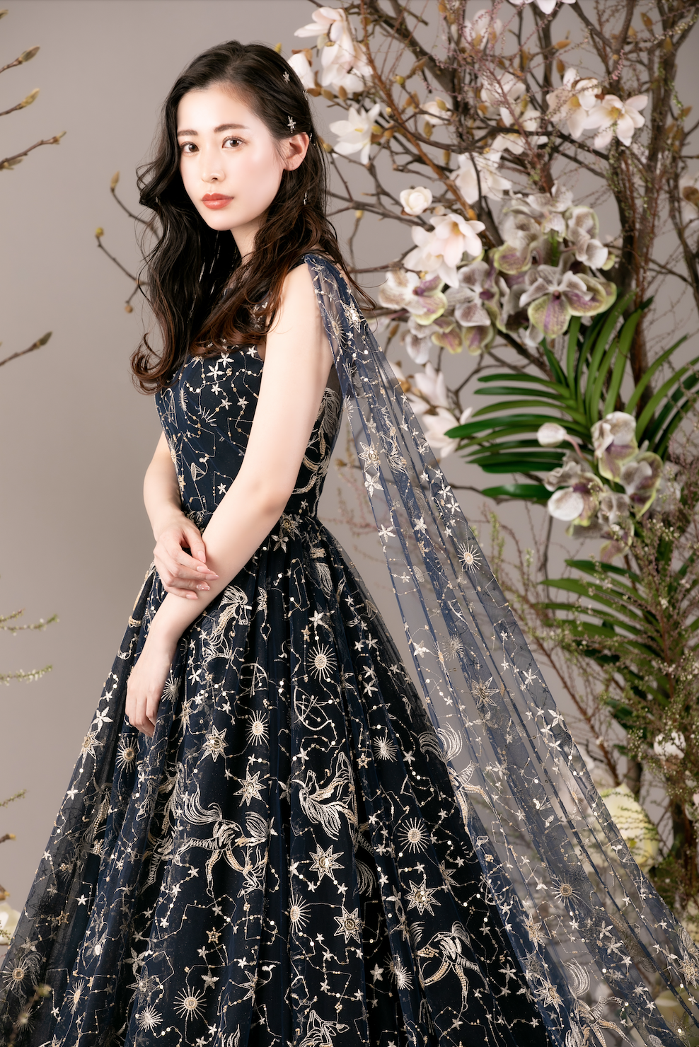 DRESSY ROOM＆Tea】7月ディスプレイドレスは七夕をイメージした「B