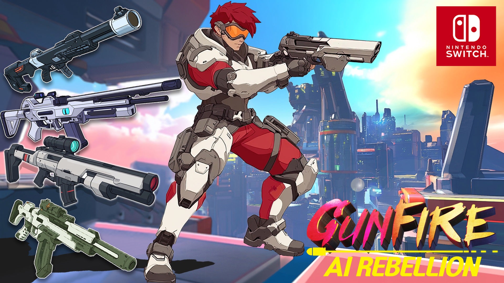 Switch新作!AI反乱!ガンシューティング『ガンファイアAIリベリオン』配信開始! Switch新作!AI反乱!ガンシューティング『ガンファイアAIリベリオン』配信開始!