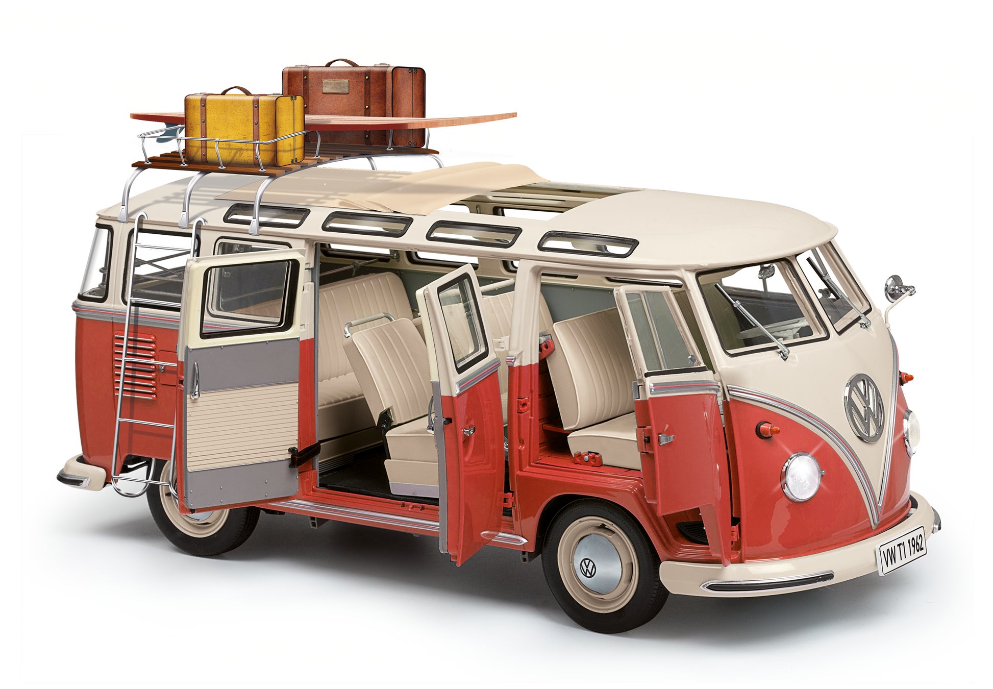 VW BUS ワーゲンバス。ビンテージ 昭和レトロ 珍品。 レトロな愛嬌で人気のワーゲン・バスを組み立てる