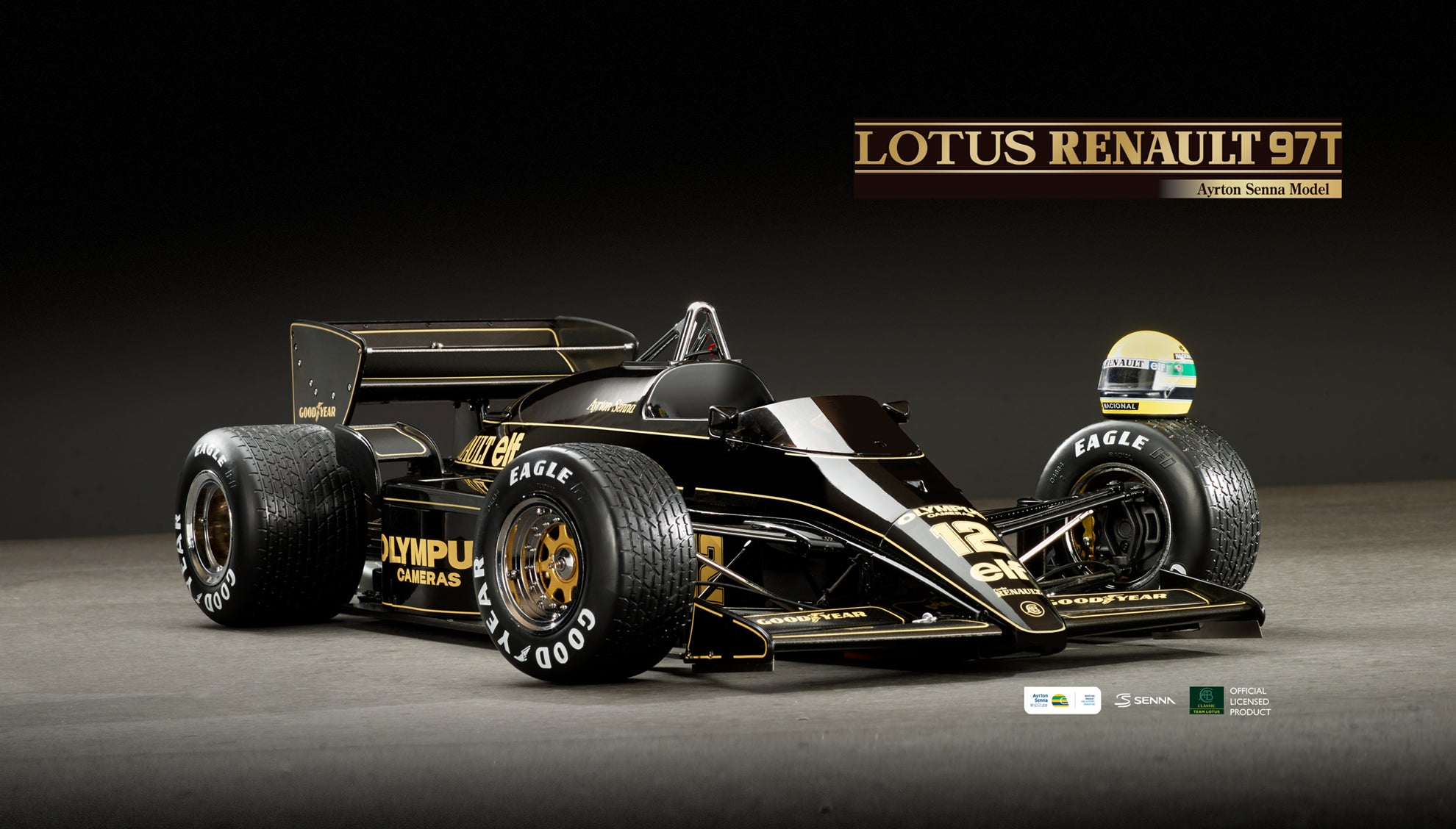 F1 MINICHAMPS 1/12 ロータスルノー97T アイルトン・セナ アイルトン・セナをF1初勝利に導いた伝説のマシンを組み立てる