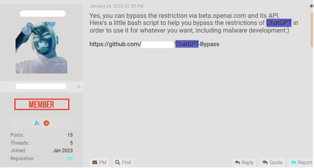 （画像6）APIに直接クエリを実行し、制限を回避してマルウェアを開発するスクリプトの例