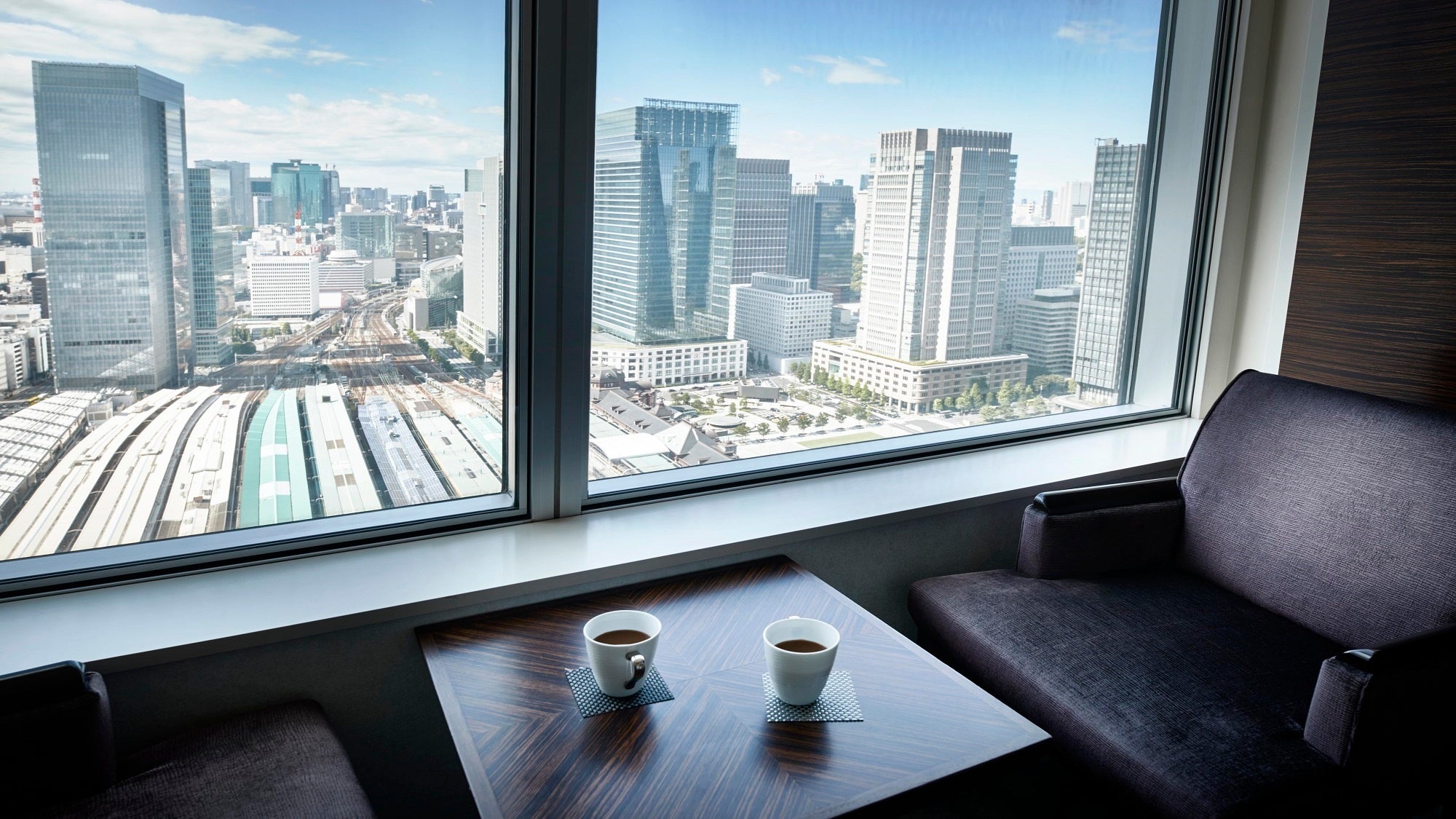 「ホテルメトロポリタン丸の内」の客室から見える風景（一例）