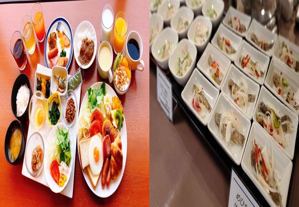 ビジネスカテゴリ3位 宮崎県「延岡アーバンホテル」の朝食ビュッフェ（一例）